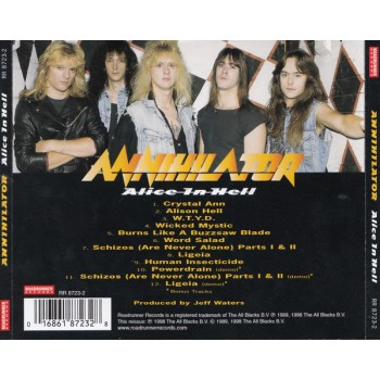 Annihilator Cd Alice In Hell