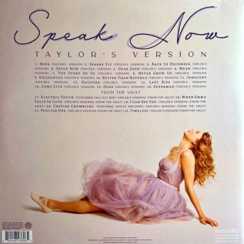 Swift Taylor Lp3 Speak Now