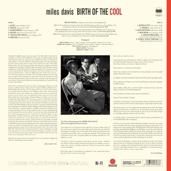 Davis Miles Lp Birth Of The Cool