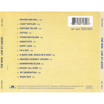 Who (The) Cd Live At The Leeds